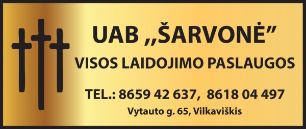 UAB &bdquo;&Scaron;arvonė&ldquo; - visos laidojimo paslaugos