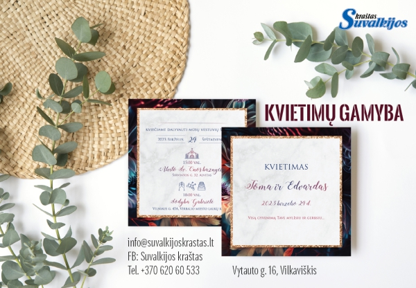 Elektroniniai ir popieriniai kvietimai