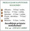 Prekiauja kapotomis malkomis
