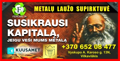 Metalų laužo supirktuvė